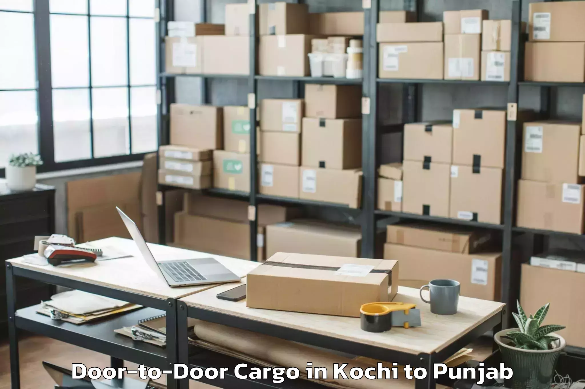 Book Your Kochi to Ludhiana West Door To Door Cargo Today